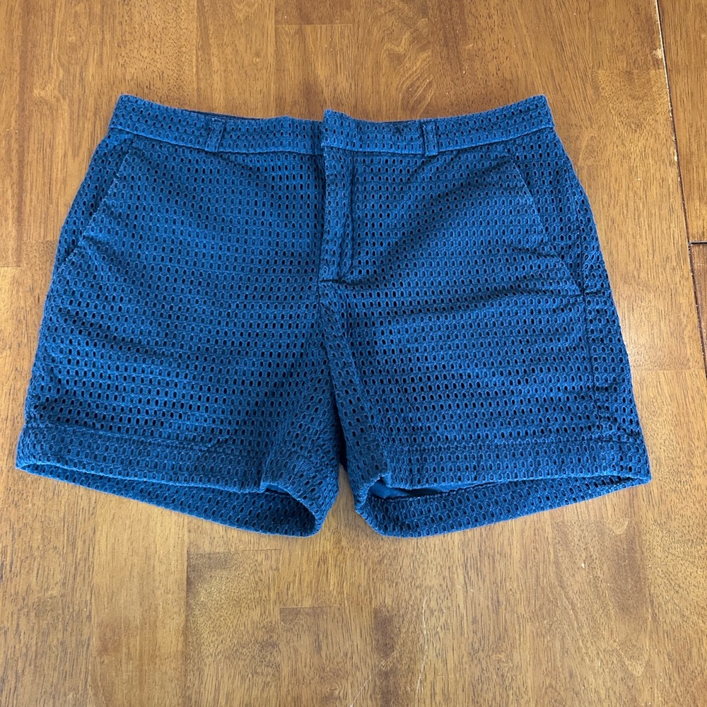 Banana Republic Navy Women's Eyelet Shorts